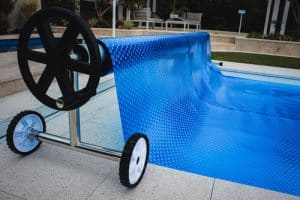 A sunlife above ground pool roller cover